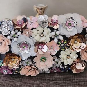 Floral Embellished Clutch